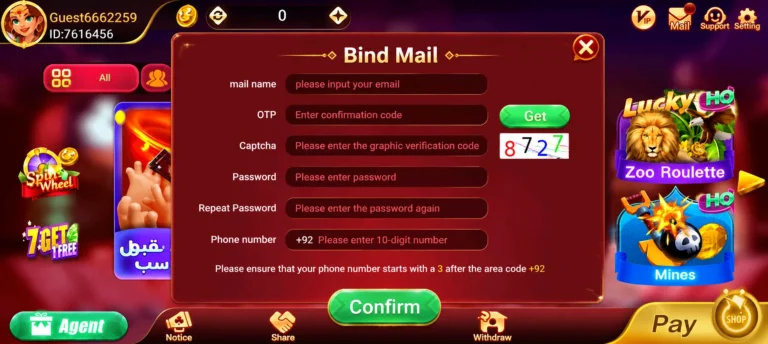 Account Creation Process of Teen Patti No1